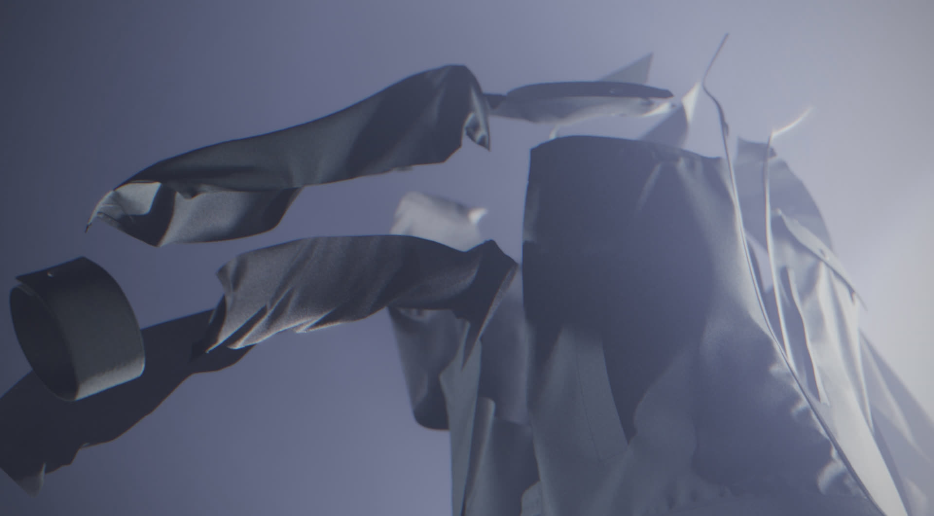 布のアブストラクト 3DCG